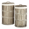 Matos Rattan Storage Hamper Set of 2