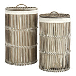 Matos Rattan Storage Hamper Set of 2