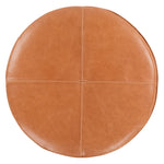 Vestry Leather Pouf