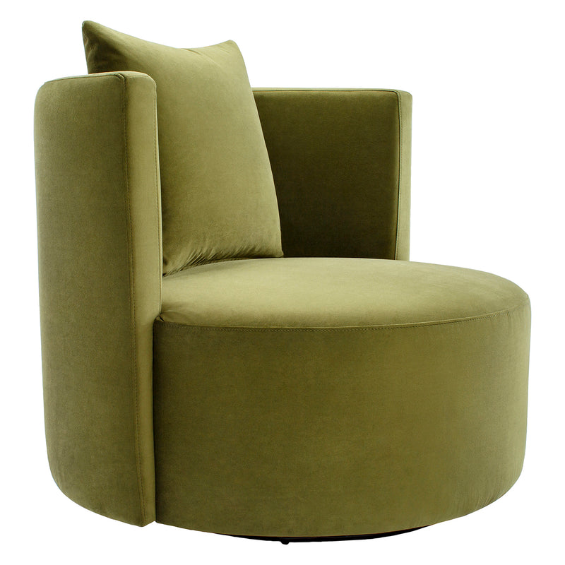 Brinkley Velvet Swivel Chair