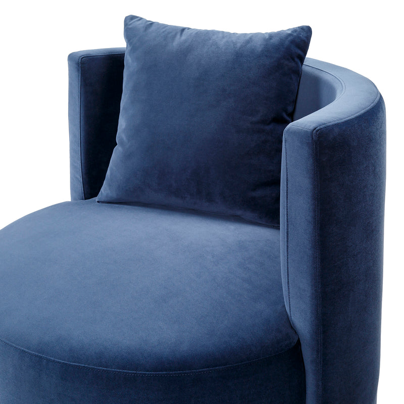 Brinkley Velvet Swivel Chair