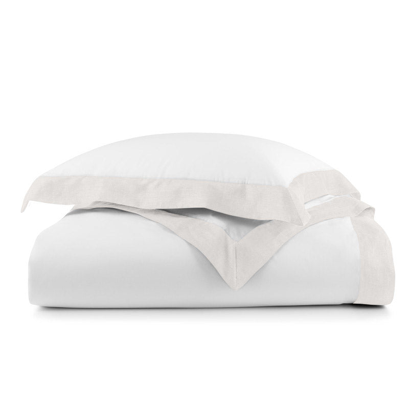 Peacock Alley Mandalay Linen Cuff Duvet Cover