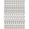 Livabliss Moroccan Tri Shag White Rug