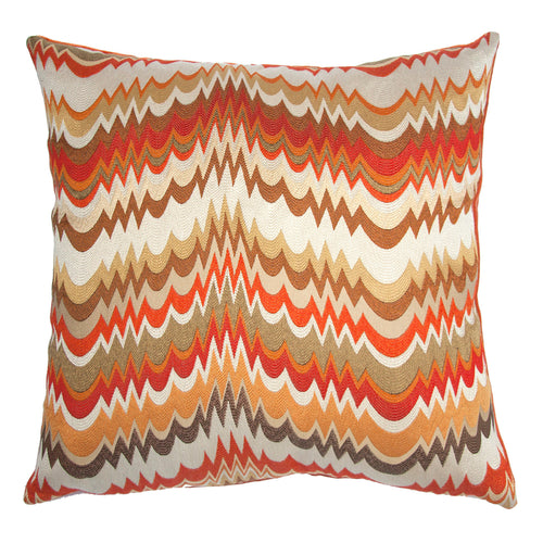 Square Feathers Miami Boogie Throw Pillow