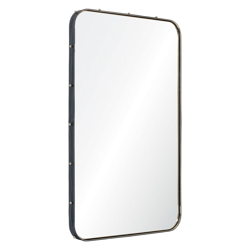 Michael S Smith For Mirror Home Leather Stud Wall Mirror