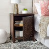 Gigi 1 Door Carved Nightstand