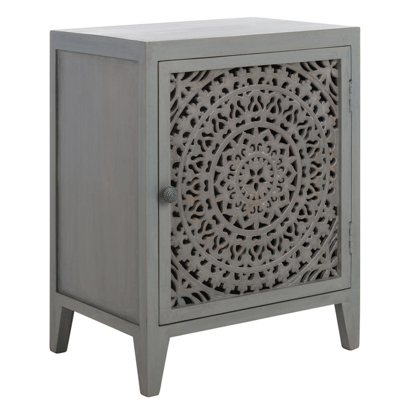 Gigi 1 Door Carved Nightstand