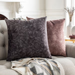 Junco Velvet Throw Pillow