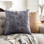 Junco Velvet Throw Pillow