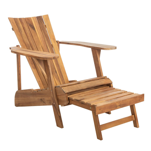 Paisley Retractable Footrest Outdoor Adirondack Chair