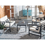 Eleanor 4-Piece Outdoor Living Set White/Black