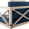 Athena 4-Piece Navy/White Outdoor Living Set