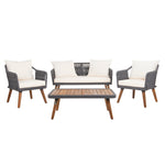 Beckham Outdoor Patio Set of 4 Beige