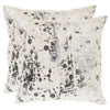 Avery Metallic Faux Fur Throw Pillow Set of 2