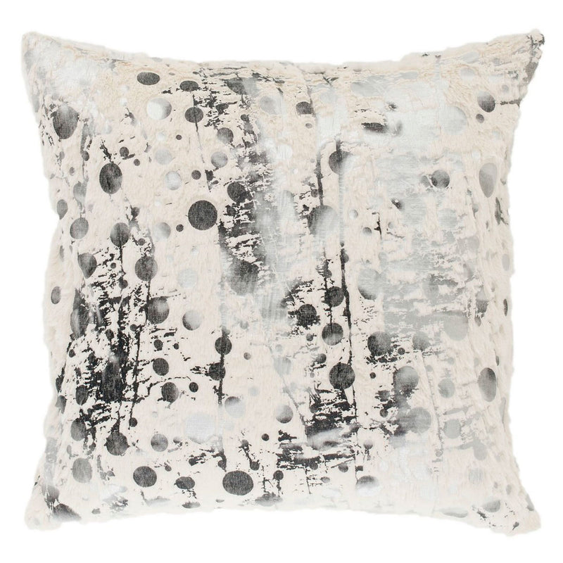 Avery Metallic Faux Fur Throw Pillow Set of 2