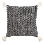 Debbie Knit Tassel Throw Pillow