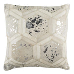 Nico Metallic Cowhide Throw Pillow