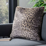 Faux Leopard Throw Pillow