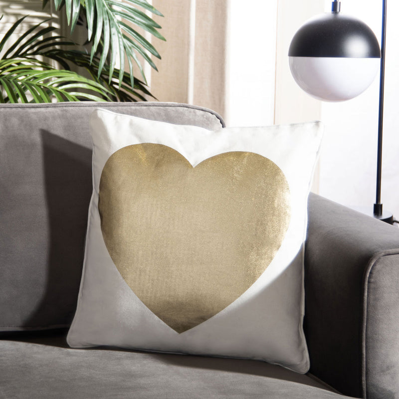 Heart of Gold Throw Pillow