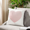 Heart Embroidered Throw Pillow