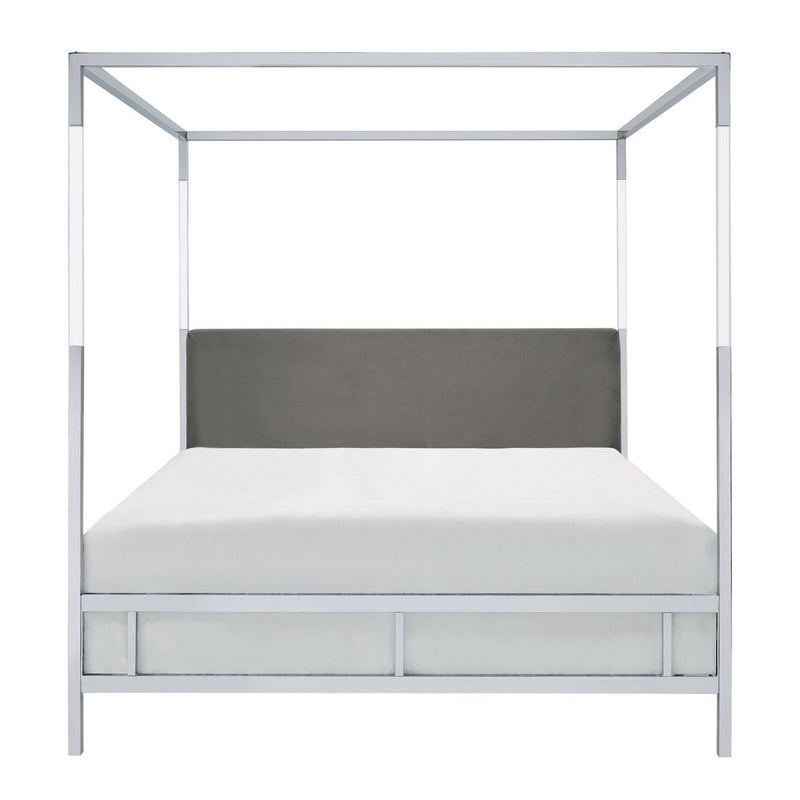 Geneva Chrome Canopy Bed