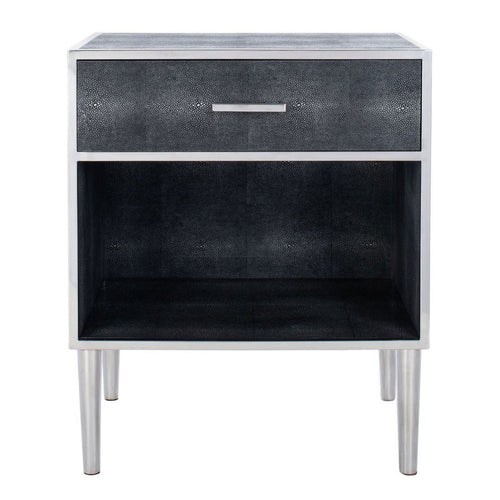 Nina Faux Shagreen Nightstand