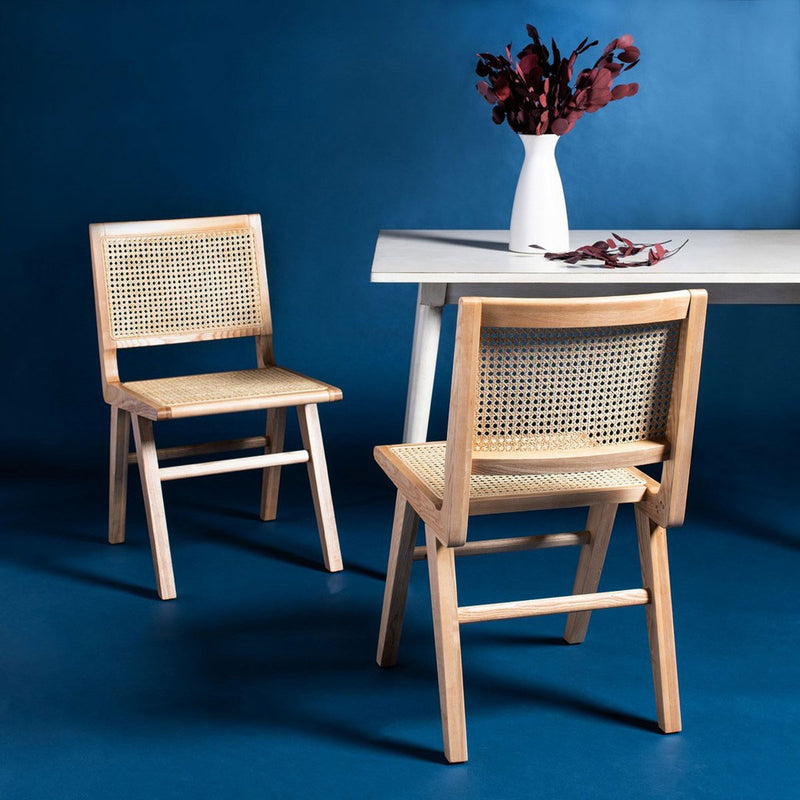 Caitlyn Rattan Dining Chair Set of 2