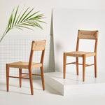 Devin Rattan Dining Chair Set of 2