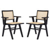 Hollis French Cane Arm Chair Set of 2