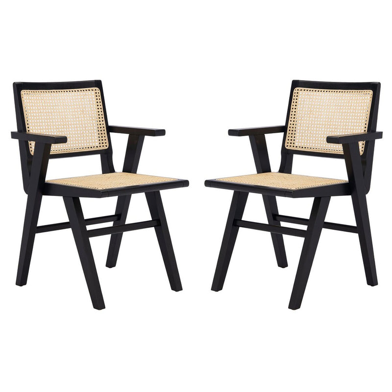 Hollis French Cane Arm Chair Set of 2