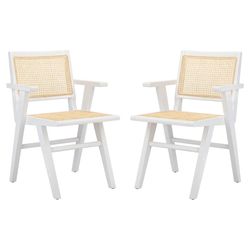 Hollis French Cane Arm Chair Set of 2