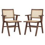 Hollis French Cane Arm Chair Set of 2