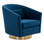 Caitlin Quilted Swivel Tub Chair