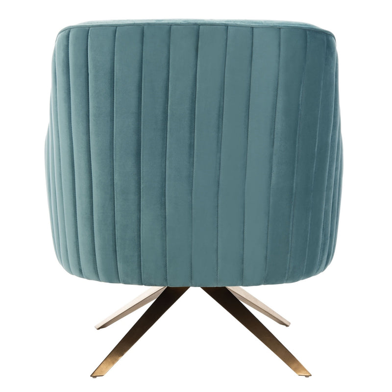 Carlson Channeled Velvet Accent Chair