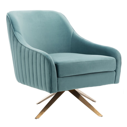 Carlson Channeled Velvet Accent Chair