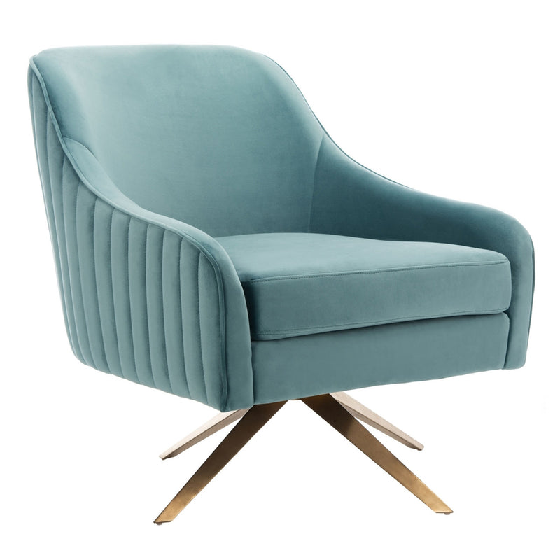 Carlson Channeled Velvet Accent Chair