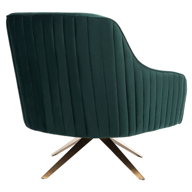 Carlson Channeled Velvet Accent Chair