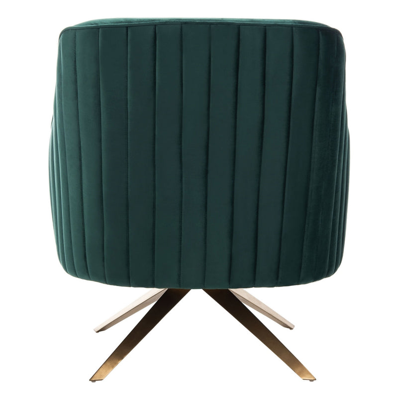 Carlson Channeled Velvet Accent Chair