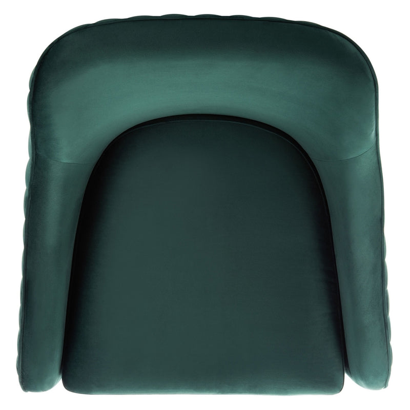 Carlson Channeled Velvet Accent Chair