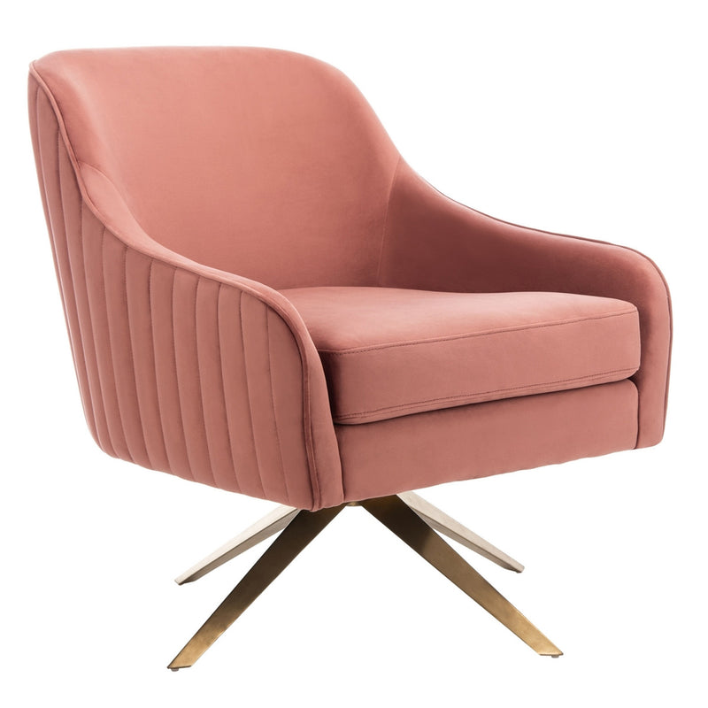 Carlson Channeled Velvet Accent Chair