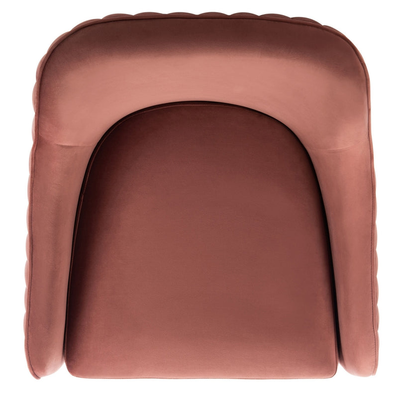 Carlson Channeled Velvet Accent Chair