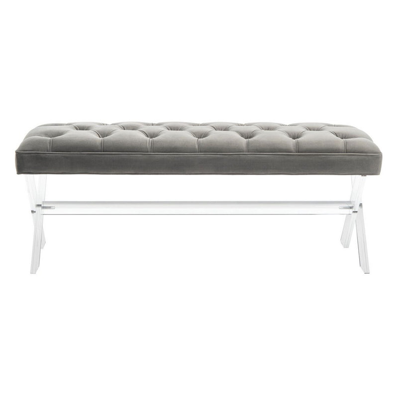 Aliyah Tufted Acrylic Bench