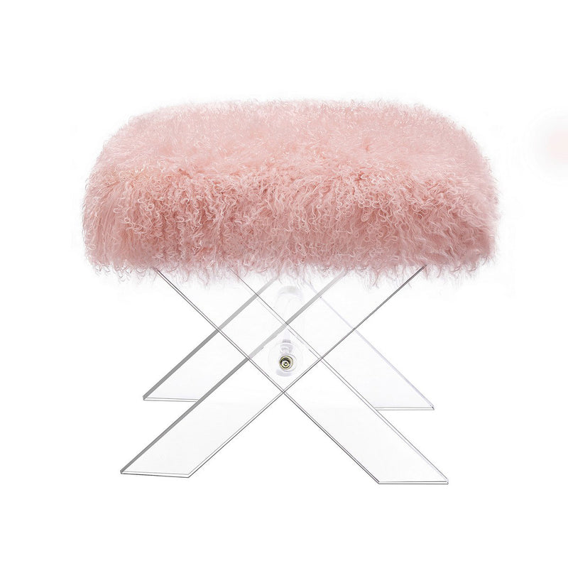 Gerardo Sheepskin Ottoman