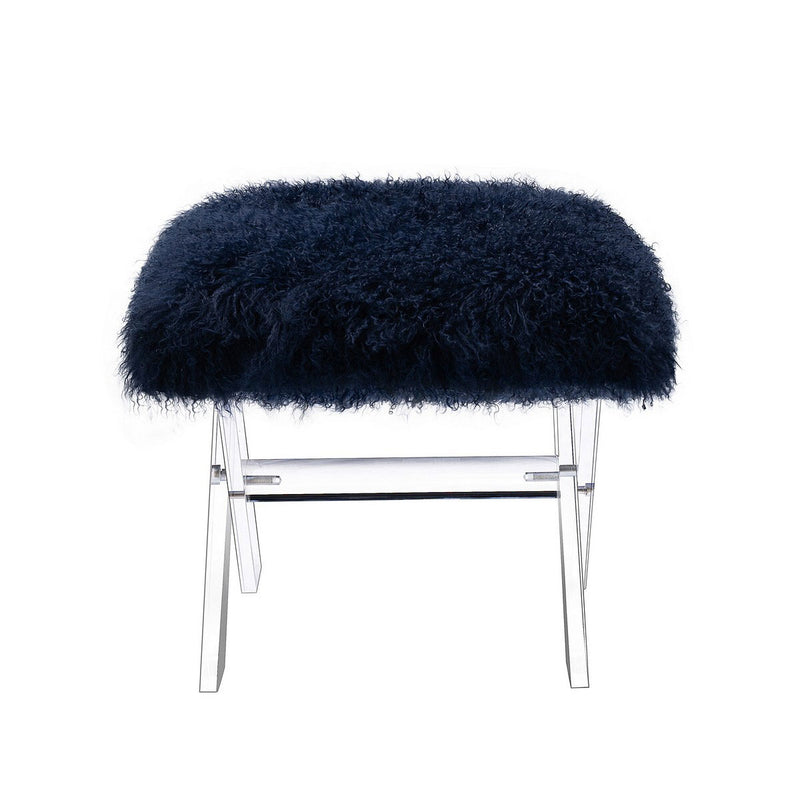 Gerardo Sheepskin Ottoman