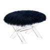 Gerardo Sheepskin Ottoman