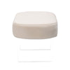 Gus Faux Sheepskin Ottoman