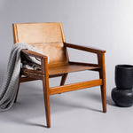 Emelia Leather Sling Chair