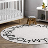 ABC Washable Round Rug