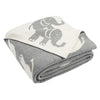 Elephant Knit Kids Throw Blanket