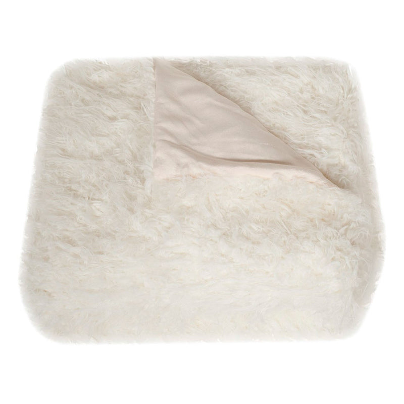 Snow White Faux Fur Throw Blanket